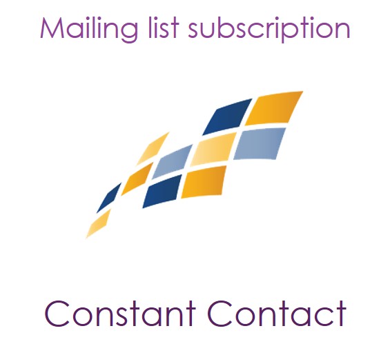 Constant Contact mailing list subscription